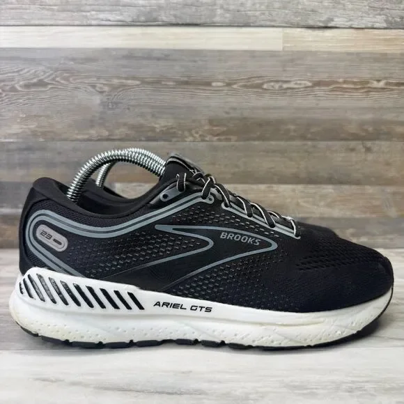 Brooks Ariel GTS 23 Womens 9.5 Wide Black Grey Running Shoes Sneaker 1203901D090 - Picture 1 of 8